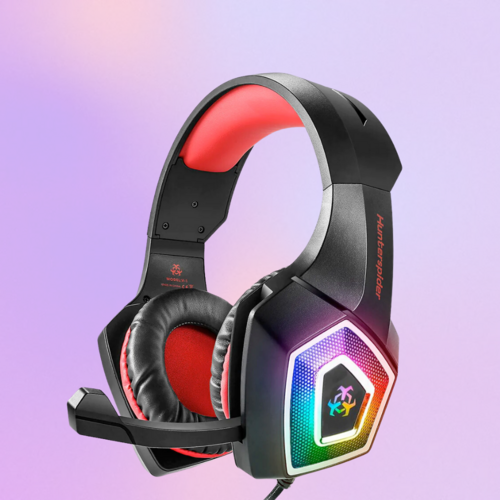 Auriculares gaming Dragon con micrófono y luz LED de 7 colores
