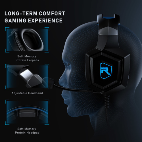 Auriculares gaming estéreo con micrófono para Xbox One y PS4