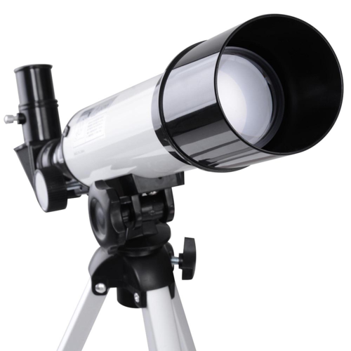 Telescopio refractor astronómico para observar la Luna, estrellas y aves