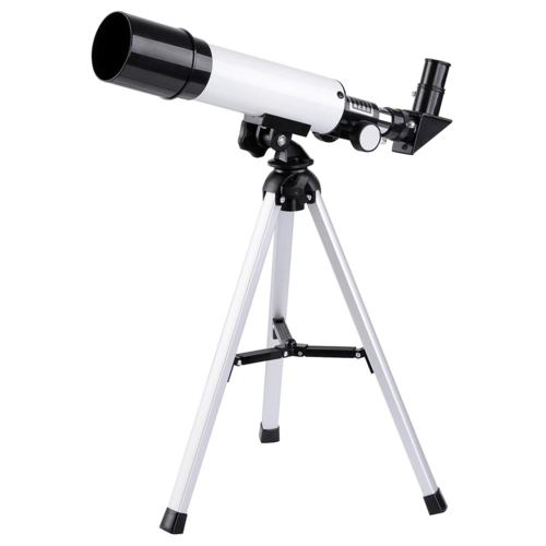 Telescopio refractor astronómico para observar la Luna, estrellas y aves