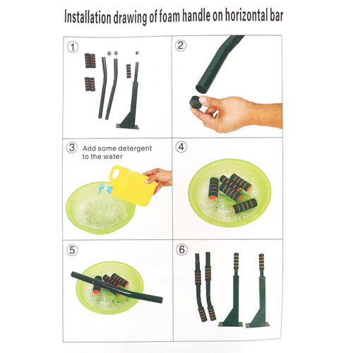 Barra de dominadas multifuncional de pared