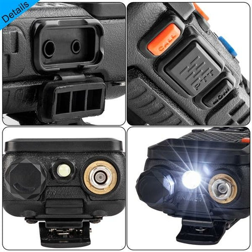 Pack de 6 walkie-talkies BAOFENG doble banda con linterna LED