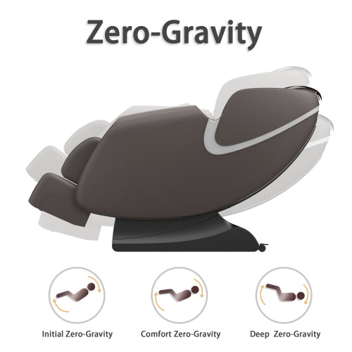 Sillón de masaje reclinable con gravedad cero, airbags y Bluetooth