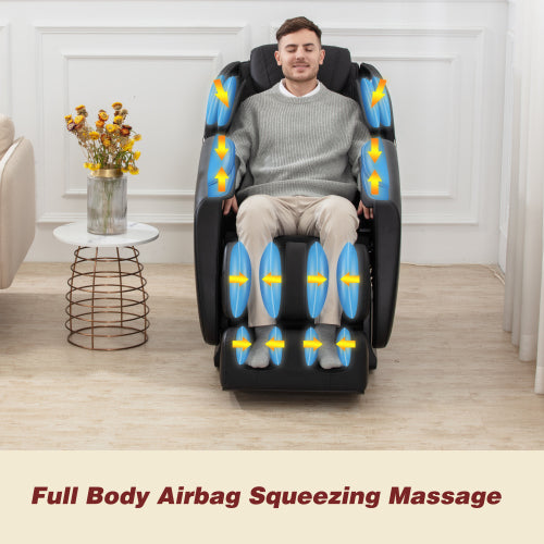 Sillón de masaje reclinable con gravedad cero, airbags y Bluetooth