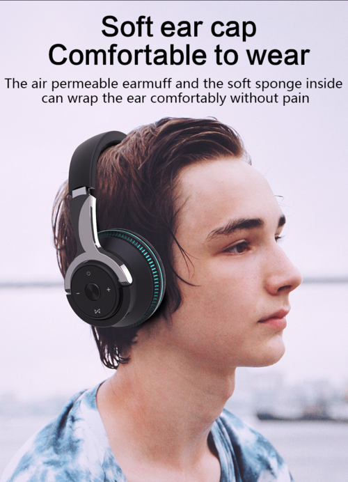 Auriculares Bluetooth inalámbricos con luces LED de colores y graves