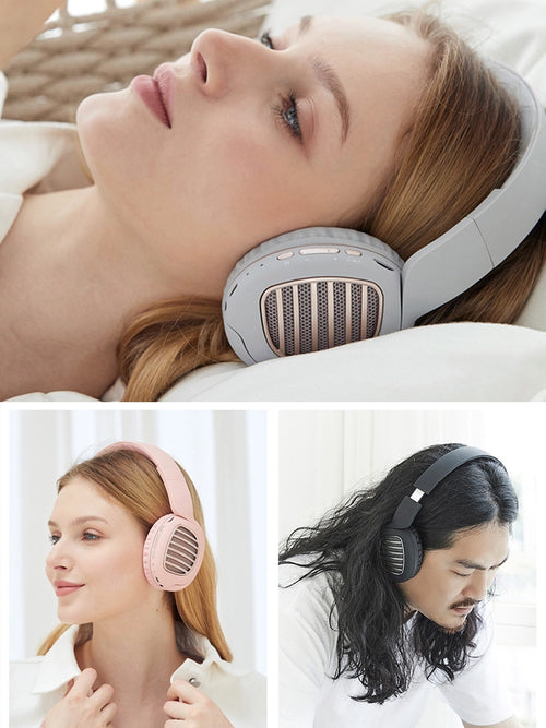 Auriculares Bluetooth plegables con cancelación de ruido y micrófono