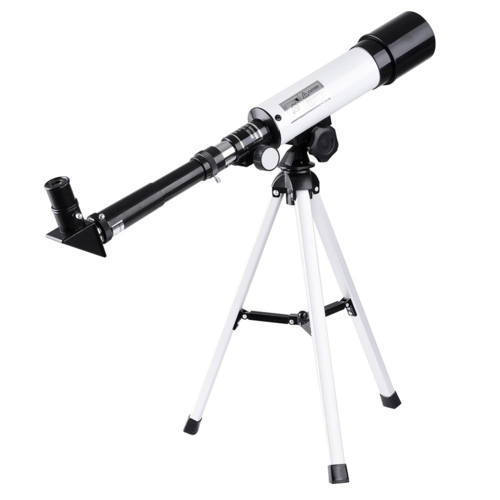 Telescopio refractor astronómico para observar la Luna, estrellas y aves