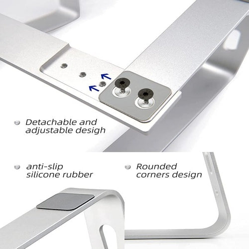 Soporte elevador de aluminio para portátil ajustable
