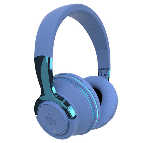 Auriculares Bluetooth inalámbricos con luces LED de colores y graves
