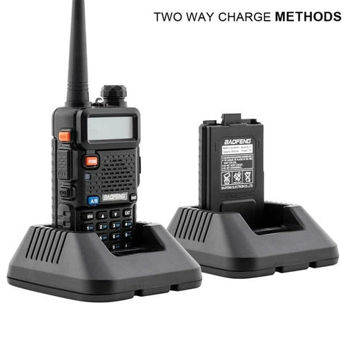 Pack de 6 walkie-talkies BAOFENG doble banda con linterna LED