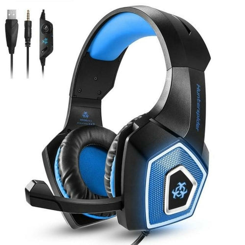 Auriculares gaming Dragon con micrófono y luz LED de 7 colores